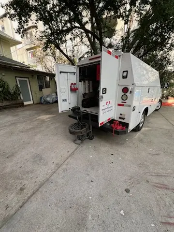 Magnet Plumbing service vehicle on-site for Slab Leak Repair in Florida City